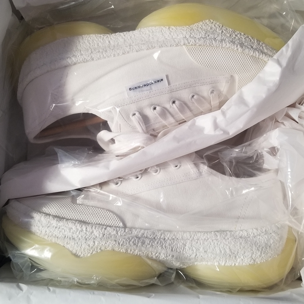 Alexander Wang White Canvas Sneakers - Picture 7 of 12